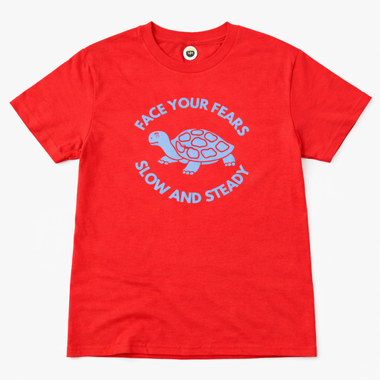 Short Sleeve Red Face Your Fears tee